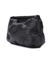 schwarze gesteppte Shopper Tasche aus Nylon von Maison Margiela