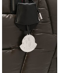 schwarze gesteppte Shopper Tasche aus Nylon von Moncler