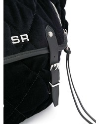 schwarze gesteppte Shopper Tasche aus Segeltuch von Sonia Rykiel
