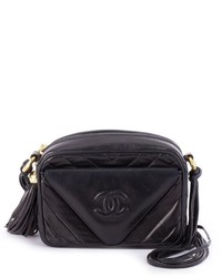schwarze gesteppte Taschen von Chanel