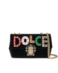 schwarze gesteppte Taschen von Dolce & Gabbana