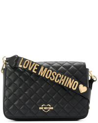 schwarze gesteppte Taschen von Love Moschino