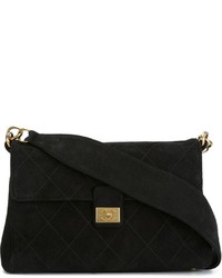 schwarze gesteppte Wildledertaschen von Chanel