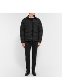 schwarze gesteppte Wolljacke von Balenciaga