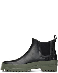 schwarze Gummi Chelsea Boots von Stutterheim