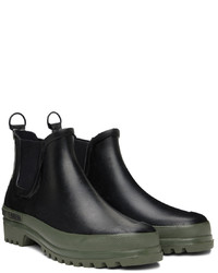 schwarze Gummi Chelsea Boots von Stutterheim