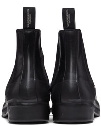 schwarze Gummi Chelsea Boots von TAKAHIROMIYASHITA TheSoloist.