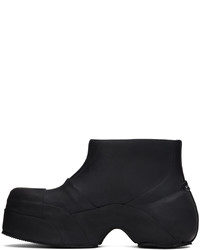 schwarze Gummi Chelsea Boots von Givenchy