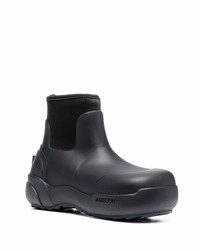 schwarze Gummi Chelsea Boots von Ambush