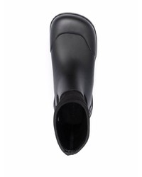 schwarze Gummi Chelsea Boots von Ambush