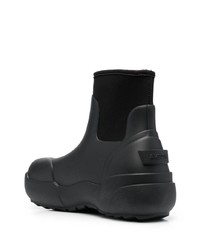 schwarze Gummi Chelsea Boots von Ambush