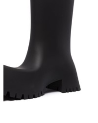 schwarze Gummi Chelsea Boots von Balenciaga