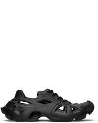 schwarze Gummi niedrige Sneakers von Balenciaga