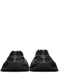 schwarze Gummi niedrige Sneakers von Balenciaga