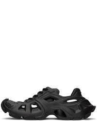 schwarze Gummi niedrige Sneakers von Balenciaga