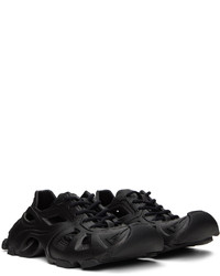 schwarze Gummi niedrige Sneakers von Balenciaga