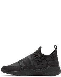 schwarze Gummi niedrige Sneakers von Filling Pieces