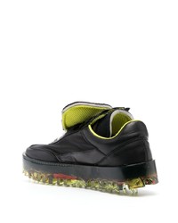 schwarze Gummi niedrige Sneakers von RBRSL RUBBER SOUL