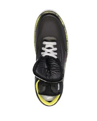 schwarze Gummi niedrige Sneakers von RBRSL RUBBER SOUL