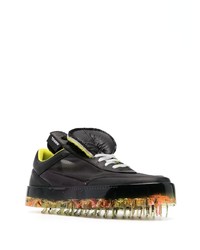 schwarze Gummi niedrige Sneakers von RBRSL RUBBER SOUL