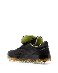 schwarze Gummi niedrige Sneakers von RBRSL RUBBER SOUL