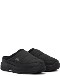 schwarze Gummi Slipper von Suicoke