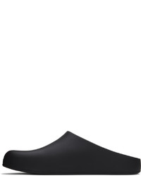 schwarze Gummi Slipper von Balenciaga