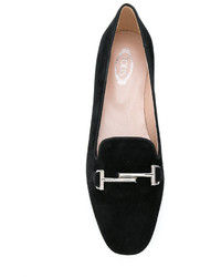 schwarze Gummi Slipper von Tod's