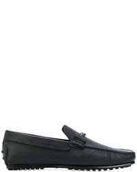 schwarze Gummi Slipper von Tod's