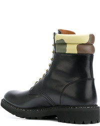 schwarze Gummi Stiefel von Givenchy