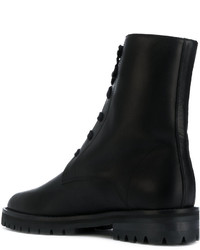 schwarze Gummi Stiefel von Ann Demeulemeester