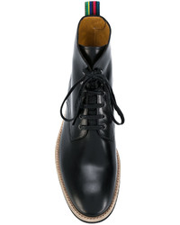 schwarze Gummi Stiefel von Paul Smith