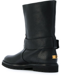 schwarze Gummi Stiefel von Bally