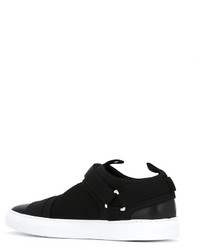 schwarze Gummi Turnschuhe von Versace