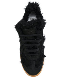 schwarze Gummi Turnschuhe von Maison Margiela