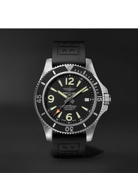 schwarze Gummi Uhr von Breitling