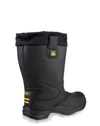 schwarze Gummistiefel von Amblers Safety