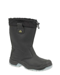 schwarze Gummistiefel von Amblers Safety