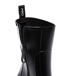 schwarze Gummistiefel von Chloé