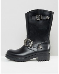 schwarze Gummistiefel von Asos