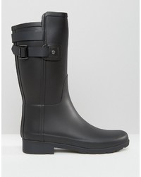 schwarze Gummistiefel von Hunter