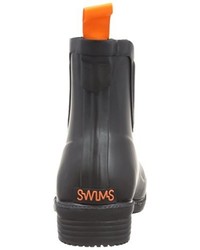 schwarze Gummistiefel von Swims