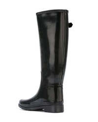 schwarze Gummistiefel von Hunter