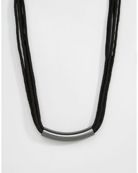 schwarze Halskette von Pilgrim
