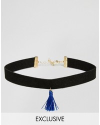 schwarze Halskette von Reclaimed Vintage
