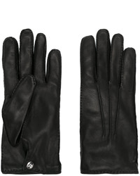 schwarze Handschuhe von Alexander McQueen