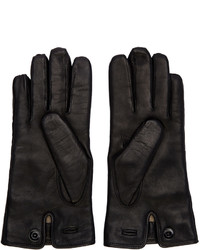 schwarze Handschuhe von Lemaire