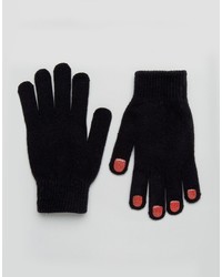 schwarze Handschuhe von Monki