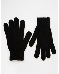 schwarze Handschuhe von Pieces