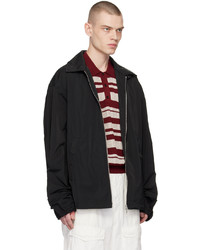 schwarze Harrington-Jacke von Dries Van Noten